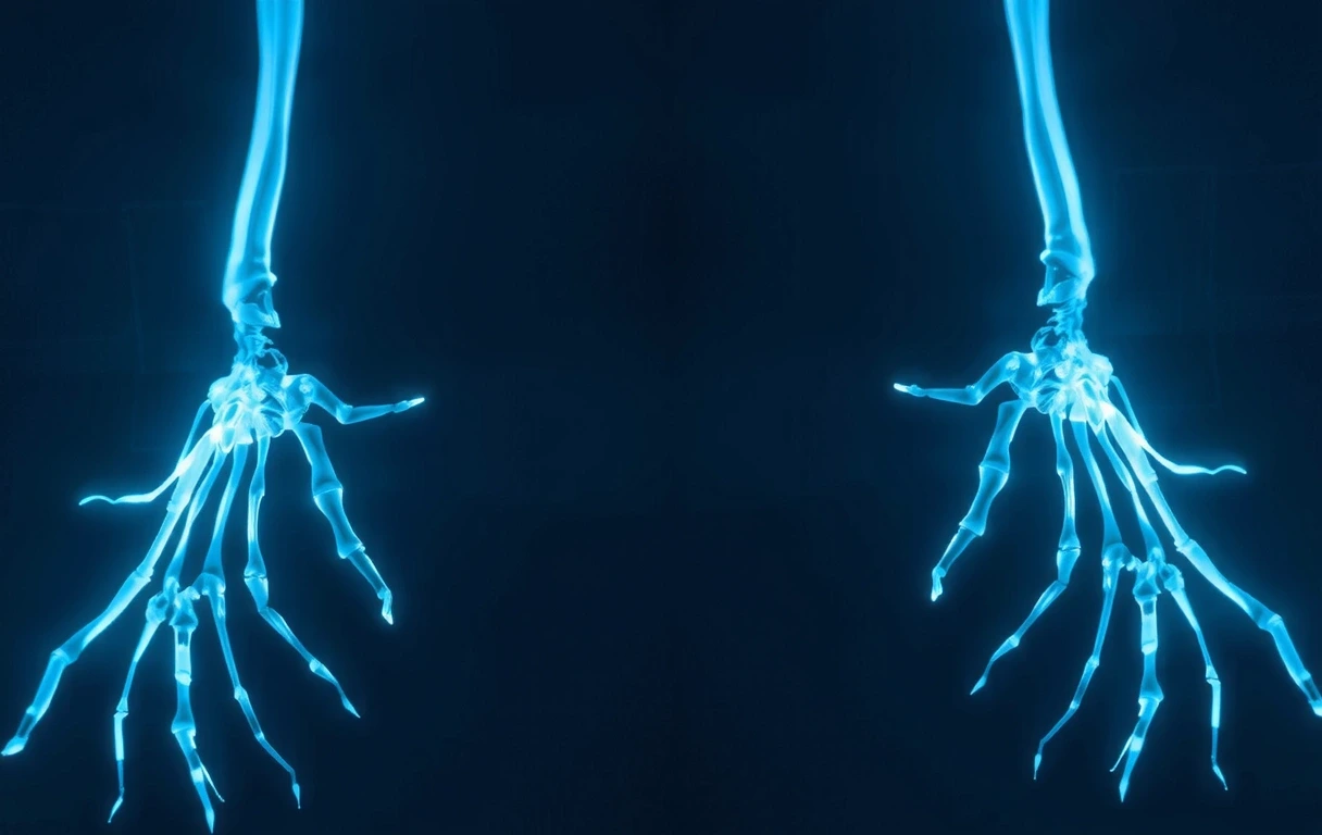 Visual representation of ledger skeletal structure